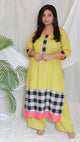 SACHI - KURTA PANT SET - soft cotton - POPAT GREEN