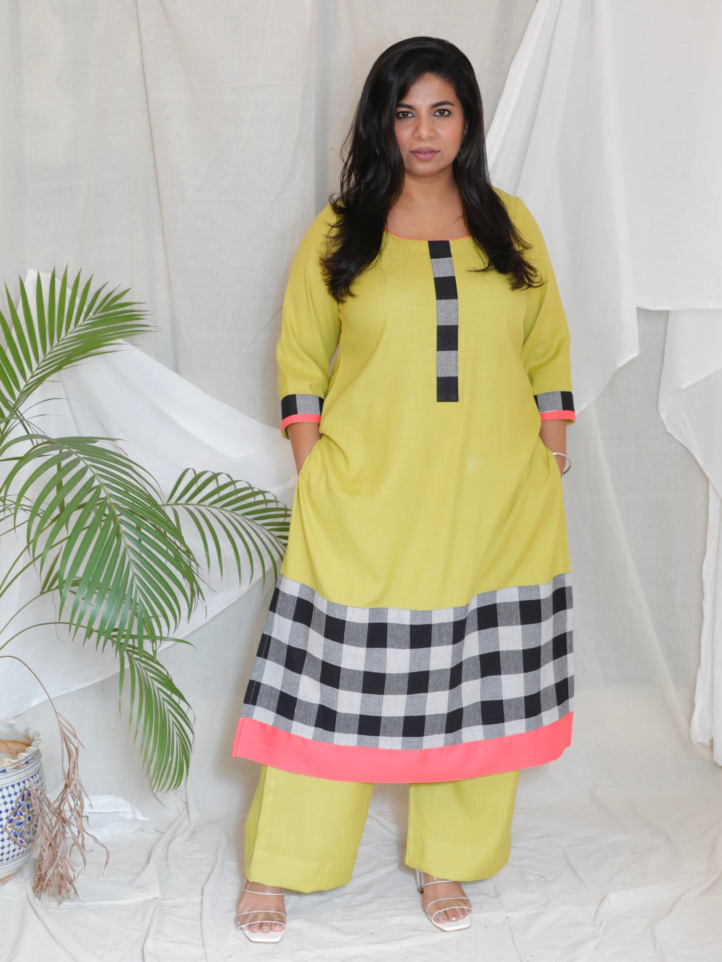 SACHI - Kurta - soft cotton - POPAT GREEN