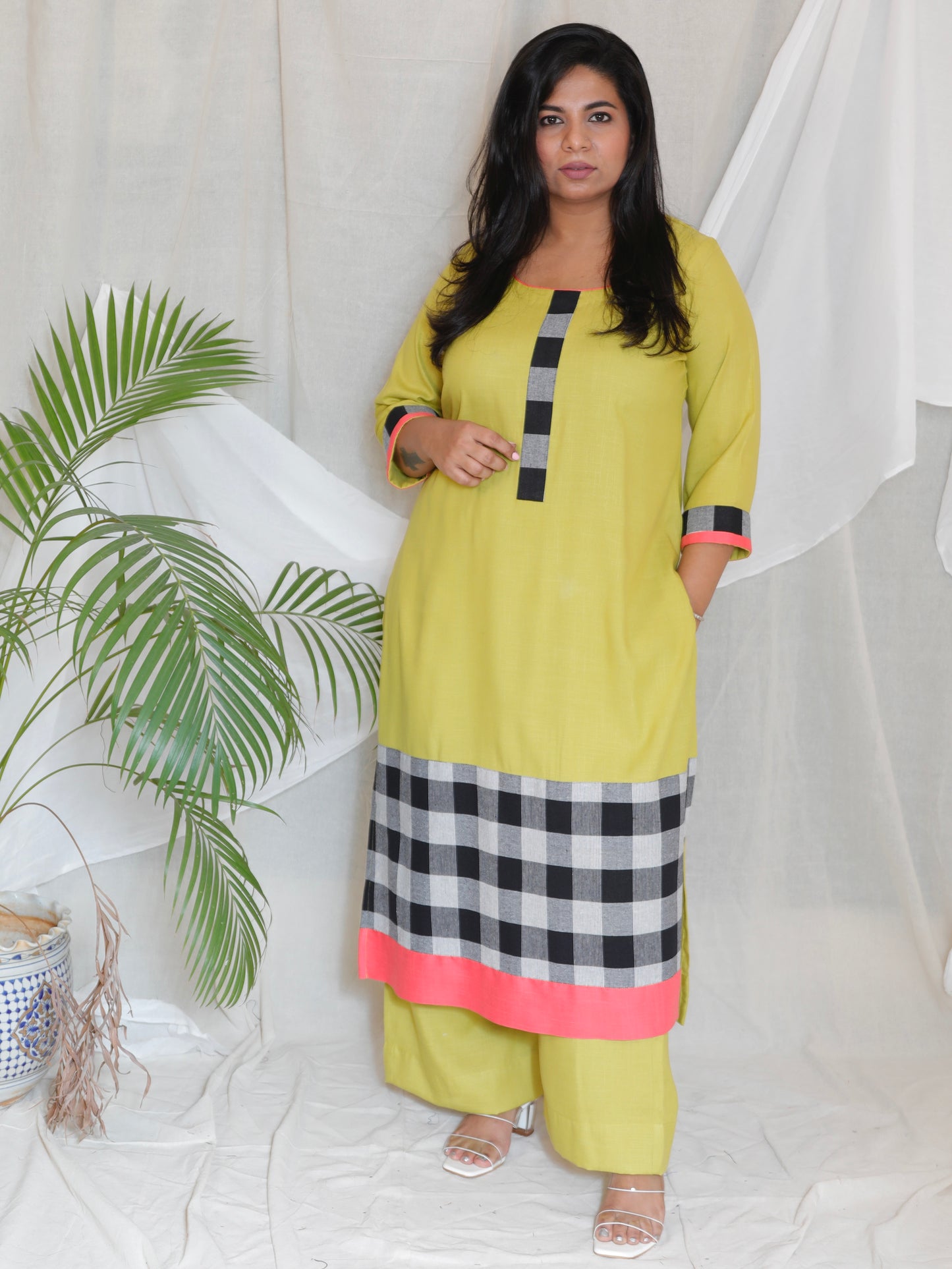 SACHI - Kurta - soft cotton - POPAT GREEN