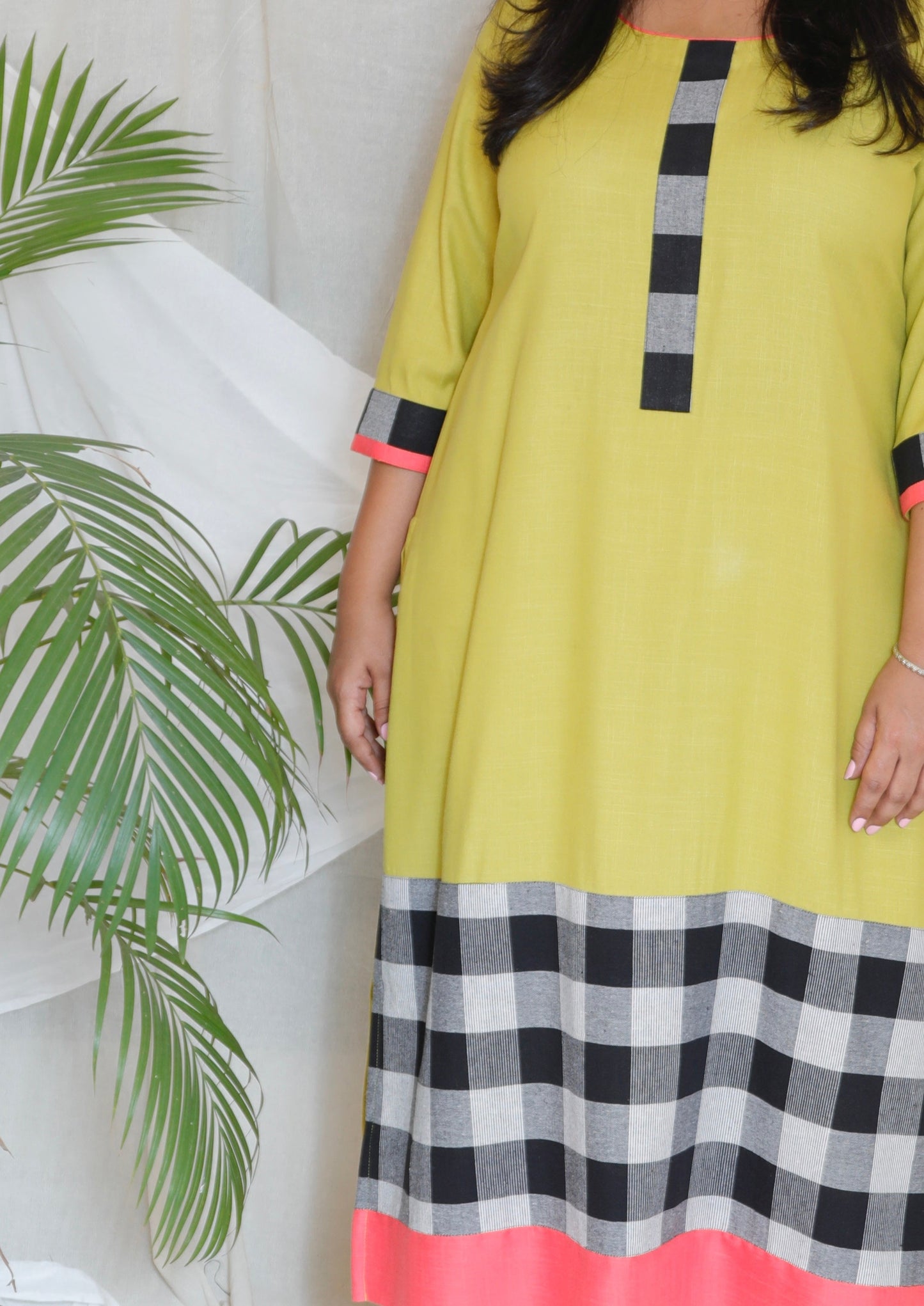SACHI - Kurta - soft cotton - POPAT GREEN