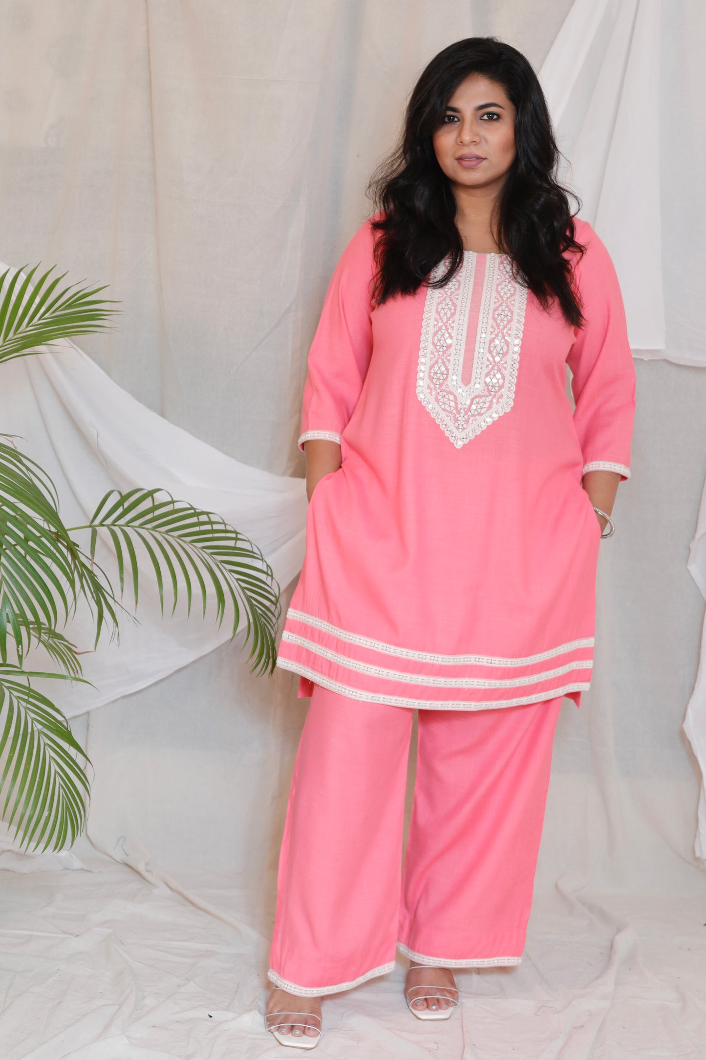 KARINA - CO ORDS - soft cotton - BABY PINK