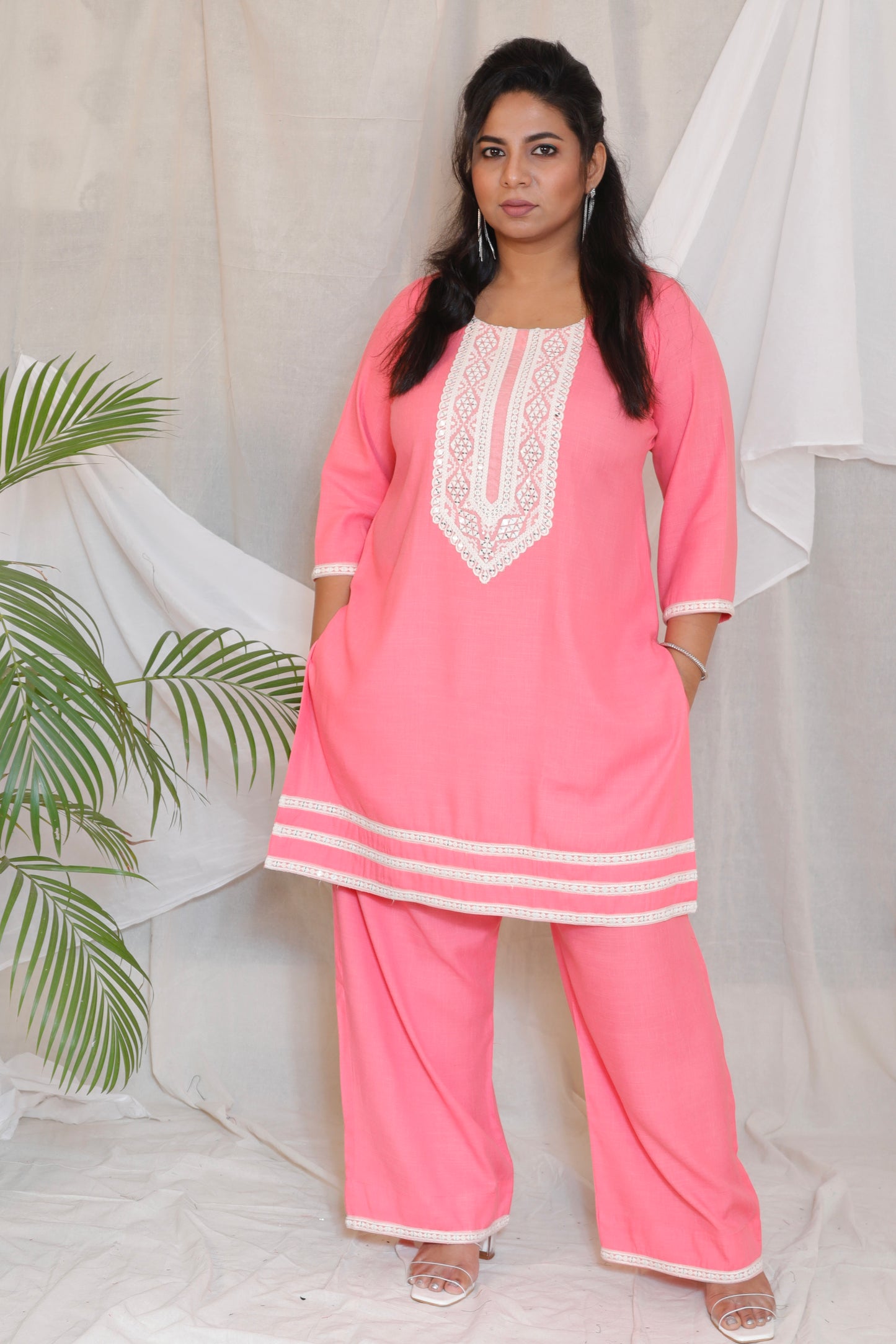 KARINA - CO ORDS - soft cotton - BABY PINK