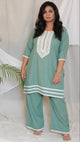 KARINA - CO ORDS - soft cotton - PISTA GREEN