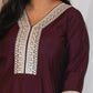 SONA - 3 PC SET - Art SILK with NET DUPATTA - MAJENTA