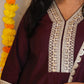 SONA - 3 PC SET - Art SILK with NET DUPATTA - MAJENTA