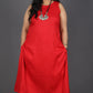 Eshana - 2 pc set - Soft cotton - Red