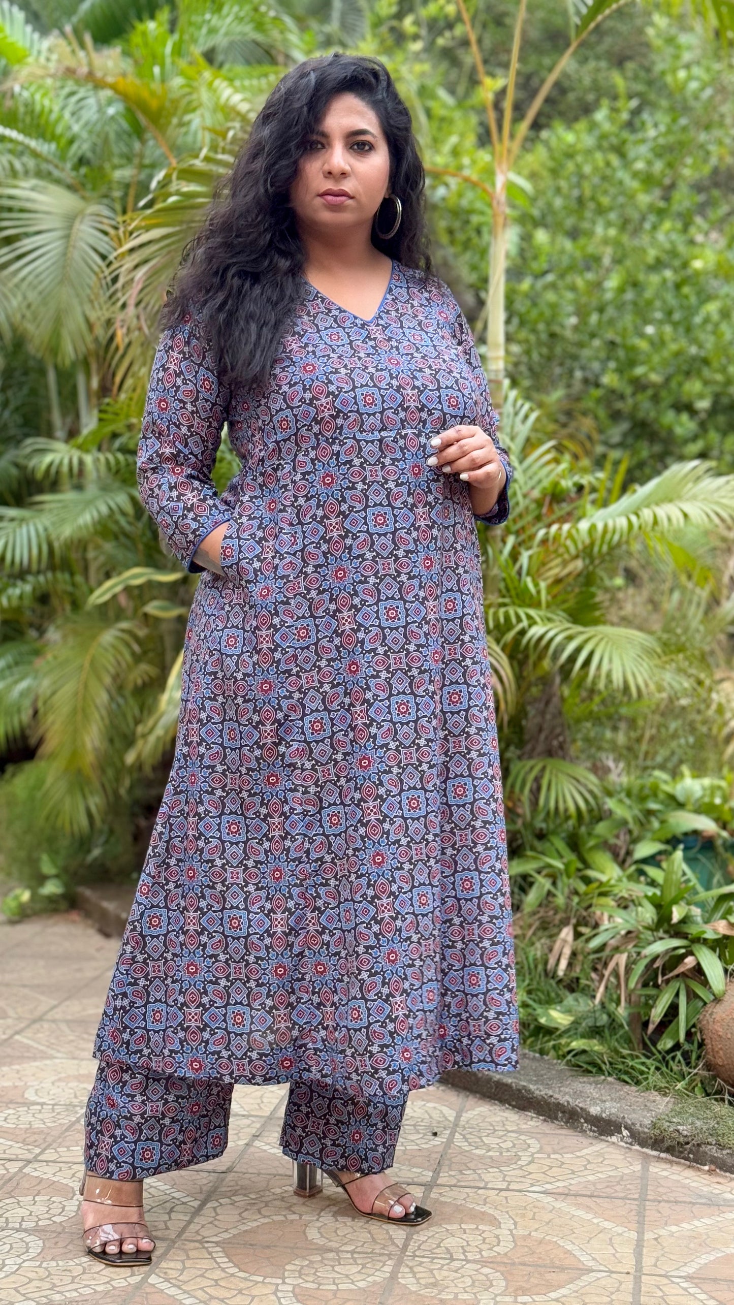Adhira - Kurta Pant set + Dupatta Optional - BLUE