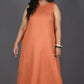 Eshana - 2 pc set - Soft cotton - Orange