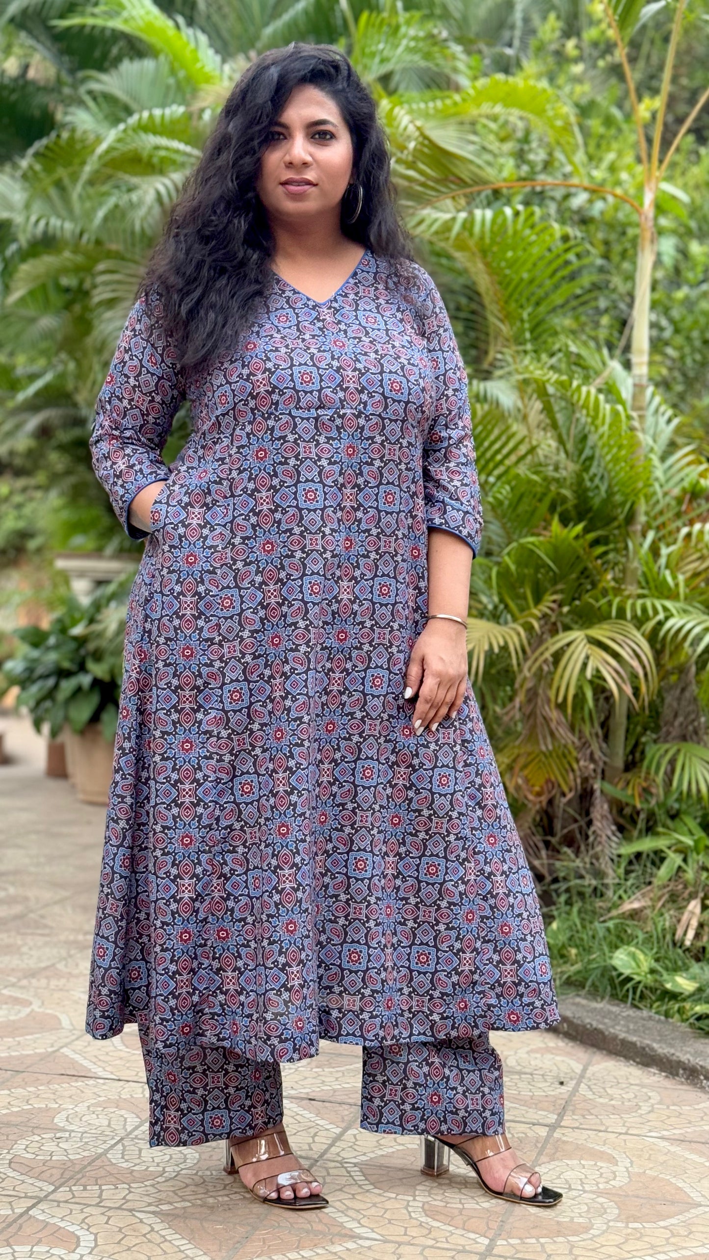 Adhira - Kurta Pant set + Dupatta Optional - BLUE