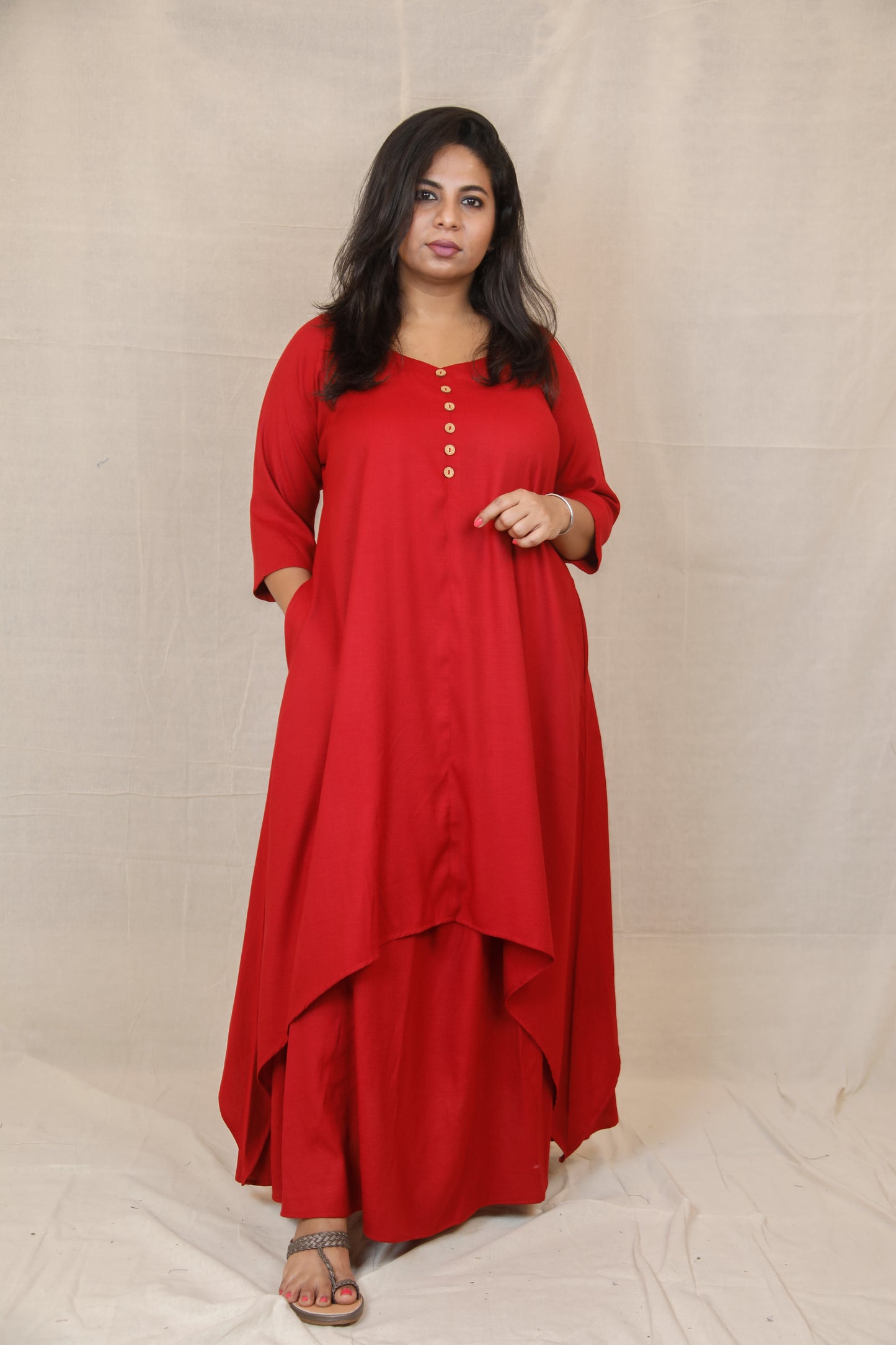 MAHIRA - Kurta - Maroon - soft cotton