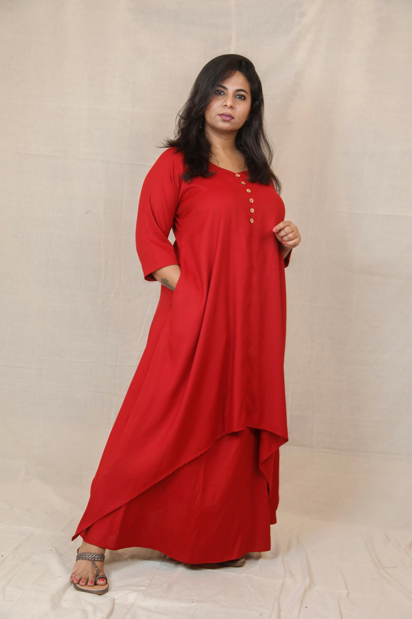 MAHIRA - Kurta - Maroon - soft cotton