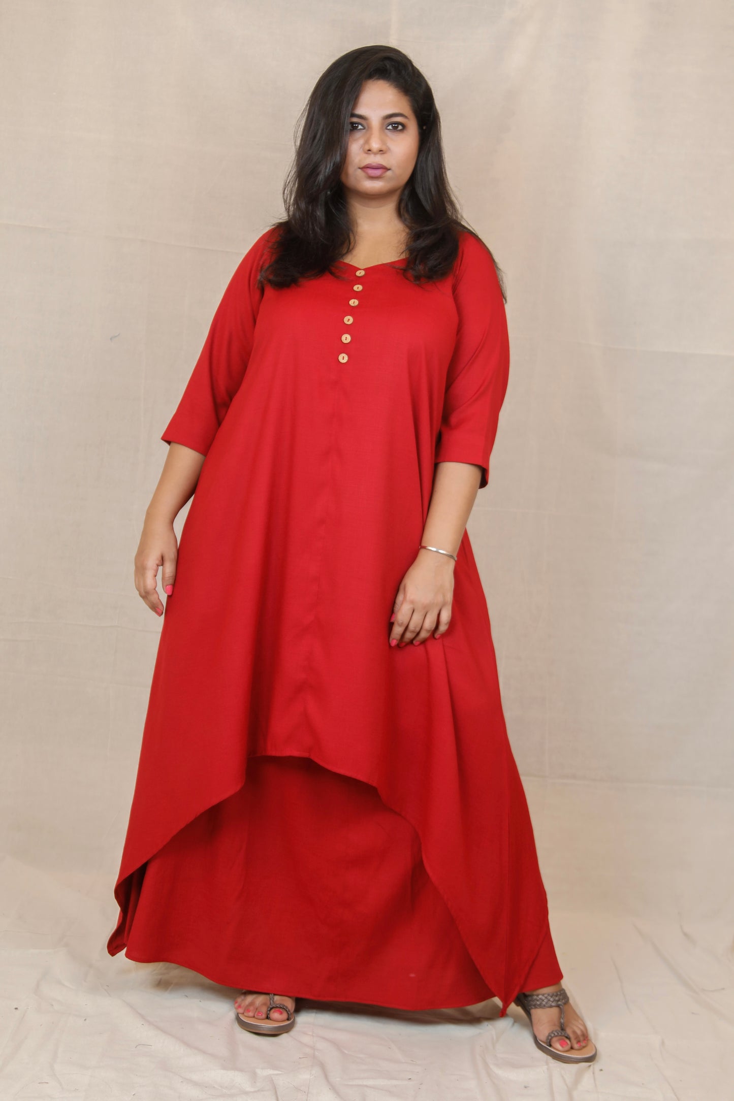 MAHIRA - Kurta - Maroon - soft cotton