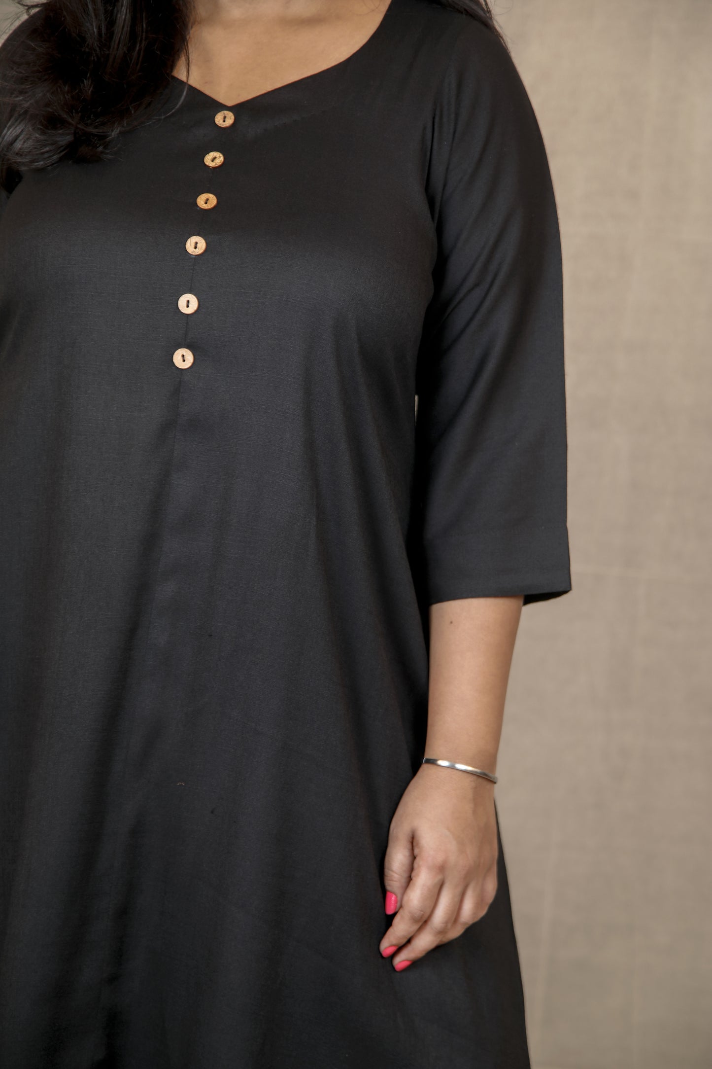 MAHIRA - Kurta - BLACK - soft cotton