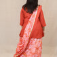 RIDHI - Mul Mul Cotton Saree - Pink Abstract + Kurti Optional