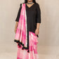 RIDHI - Mul Mul Cotton Saree - Pink Checks+ Kurti Optional