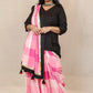 RIDHI - Mul Mul Cotton Saree - Pink Checks+ Kurti Optional