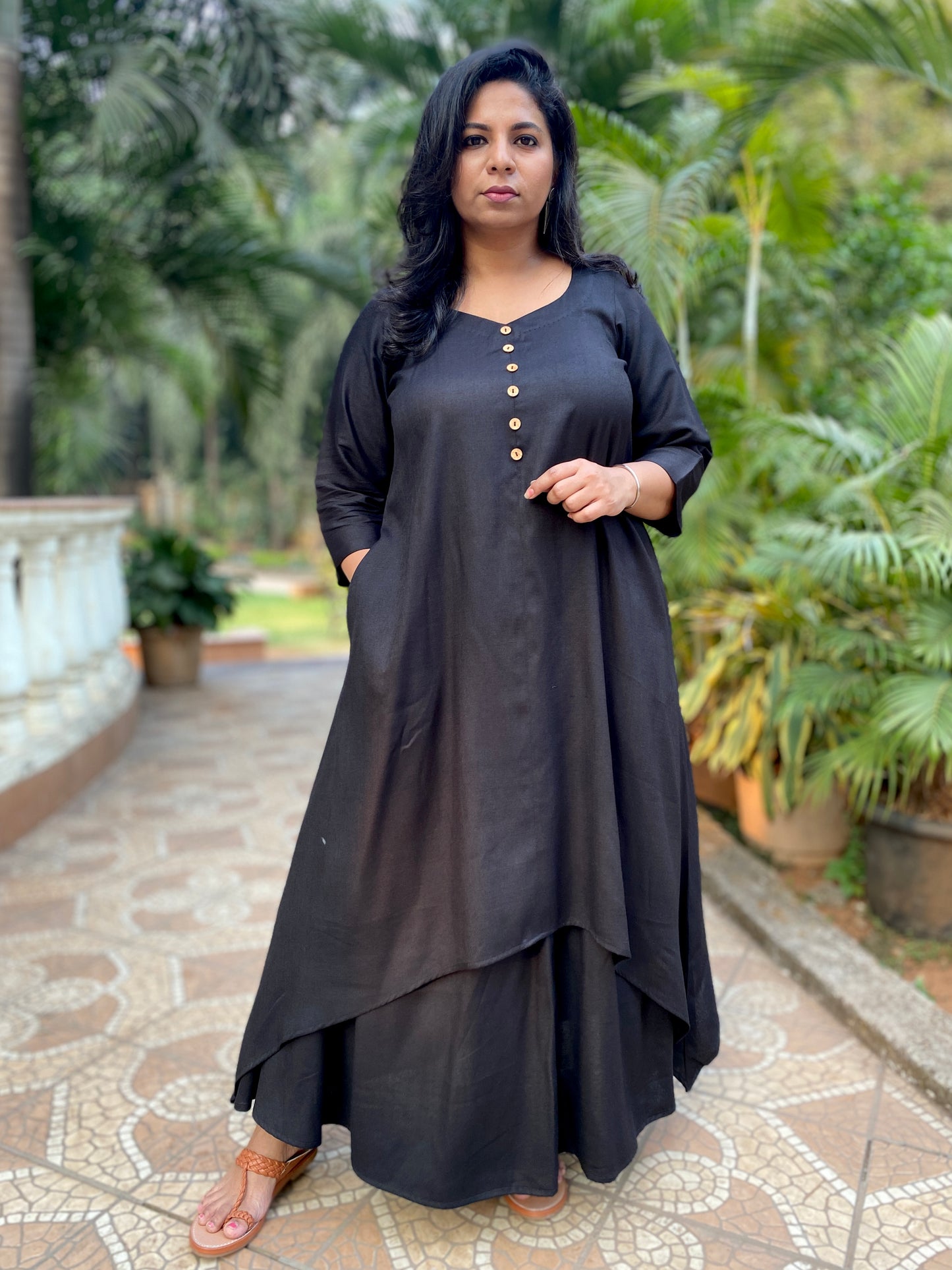 MAHIRA - Kurta - BLACK - soft cotton