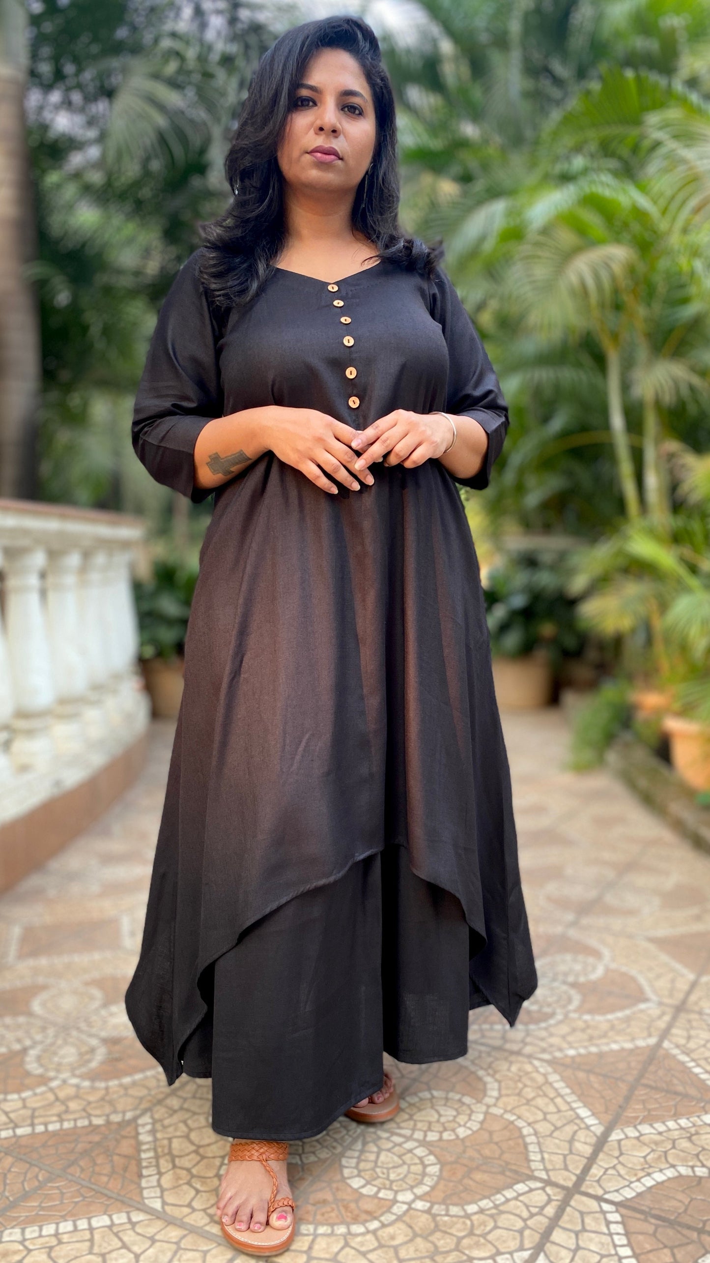 MAHIRA - Kurta - BLACK - soft cotton