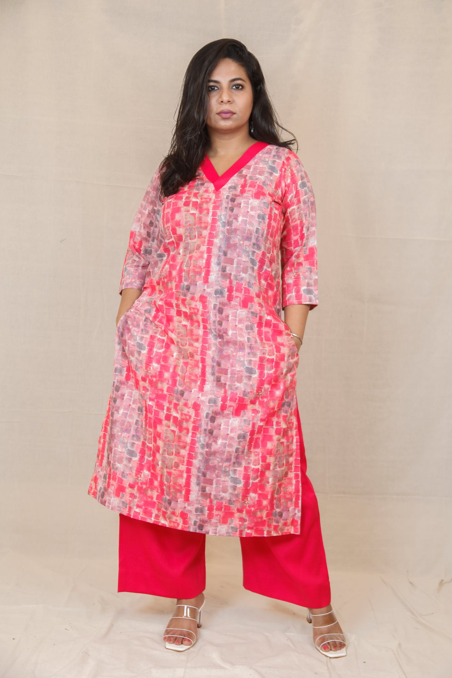 Arya - Only KURTA - Pink -  SOFT COTTON