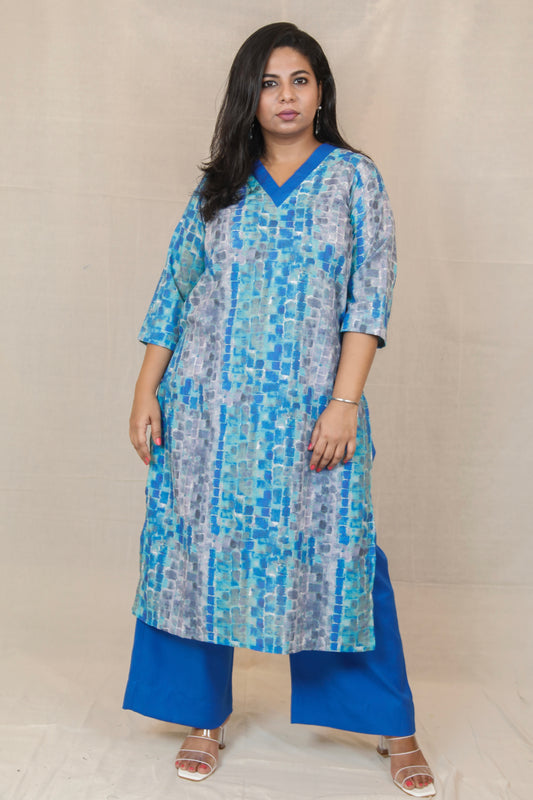 Arya - co ord set - Blue -  SOFT COTTON