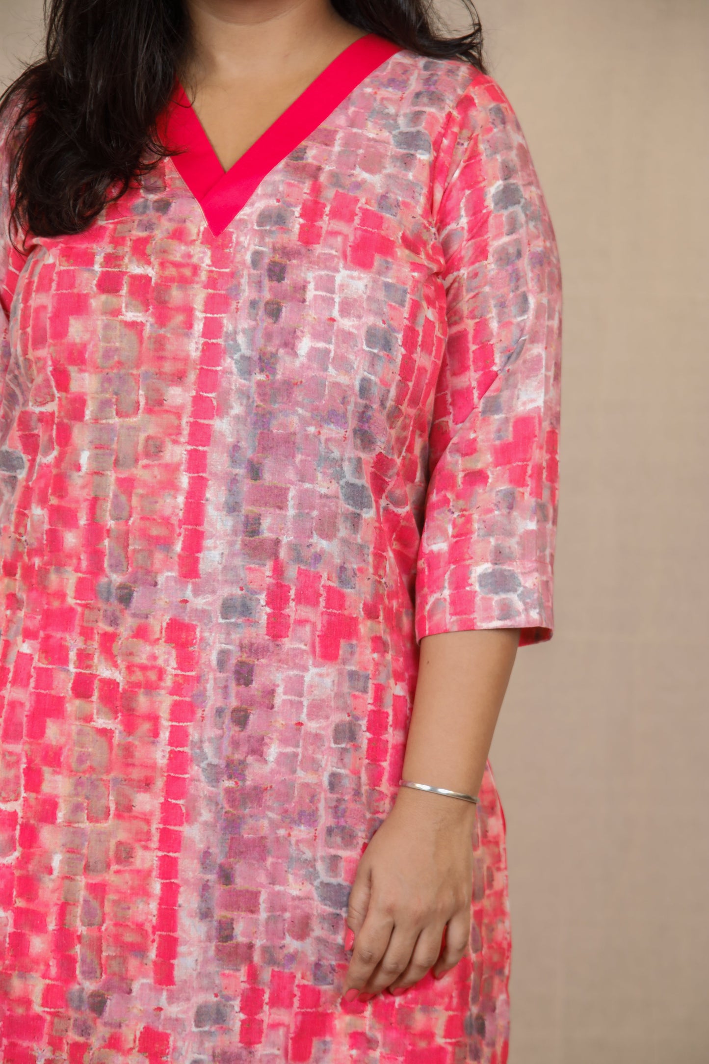 Arya - Only KURTA - Pink -  SOFT COTTON