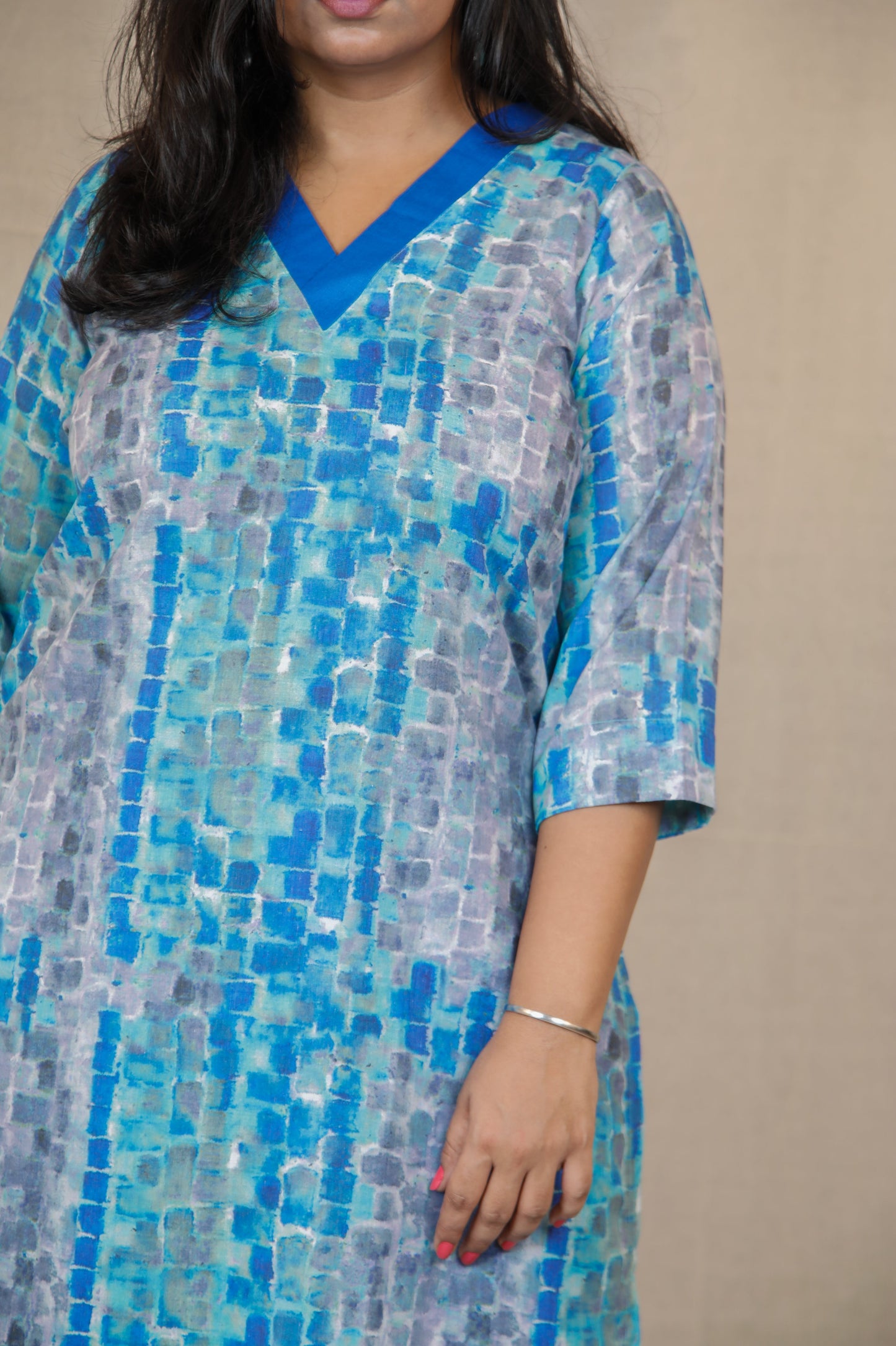 Arya - Only KURTA - Blue -  SOFT COTTON