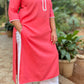 JIA - Only Kurta - Peach soft cotton