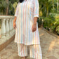 ALIA - CO-ORD SET - WHITE dobby weave cotton