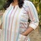 ALIA - CO-ORD SET - WHITE dobby weave cotton