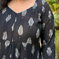 AFREEN - JUMPSUIT - Black Ikkat cotton