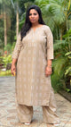 FIZA - Kurta & Pant set - Desert Brown - Cotton Dobby Weave
