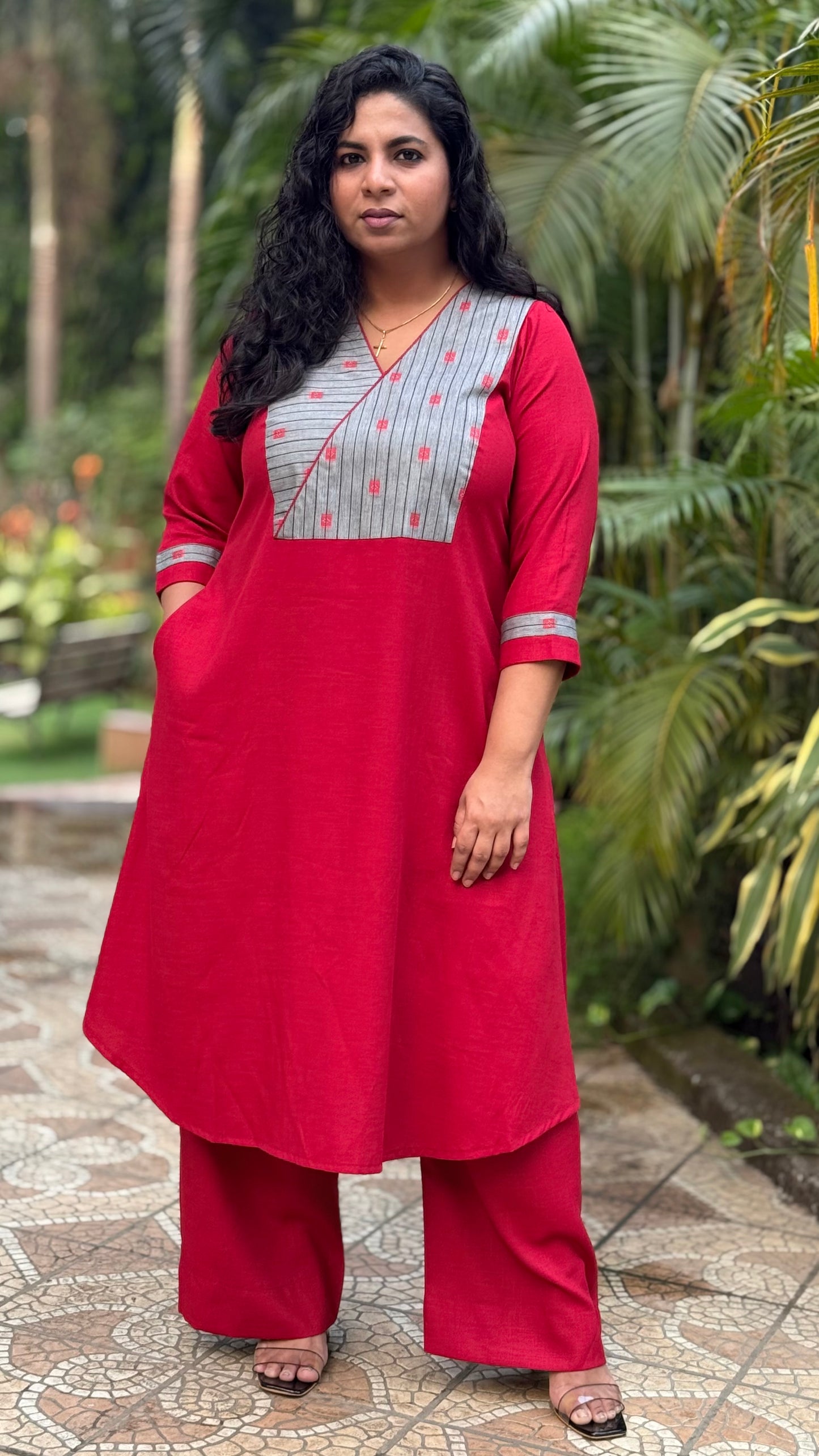 KHUSHI -  Kurta - MAROON - Soft Cotton