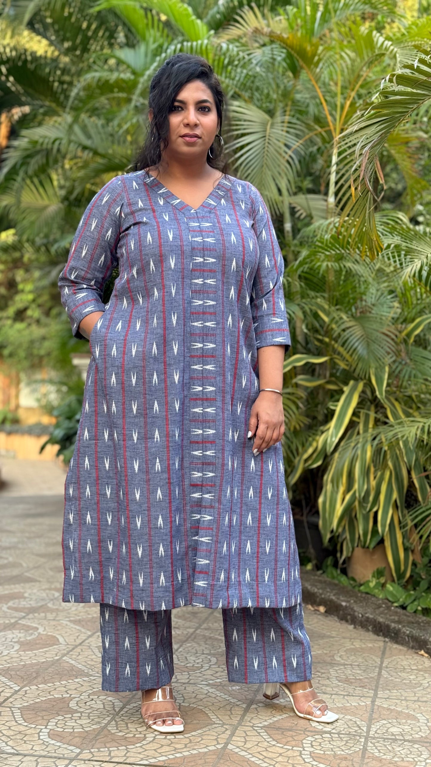 GEET - Co Ord Set - Handloom Cotton - BLUE