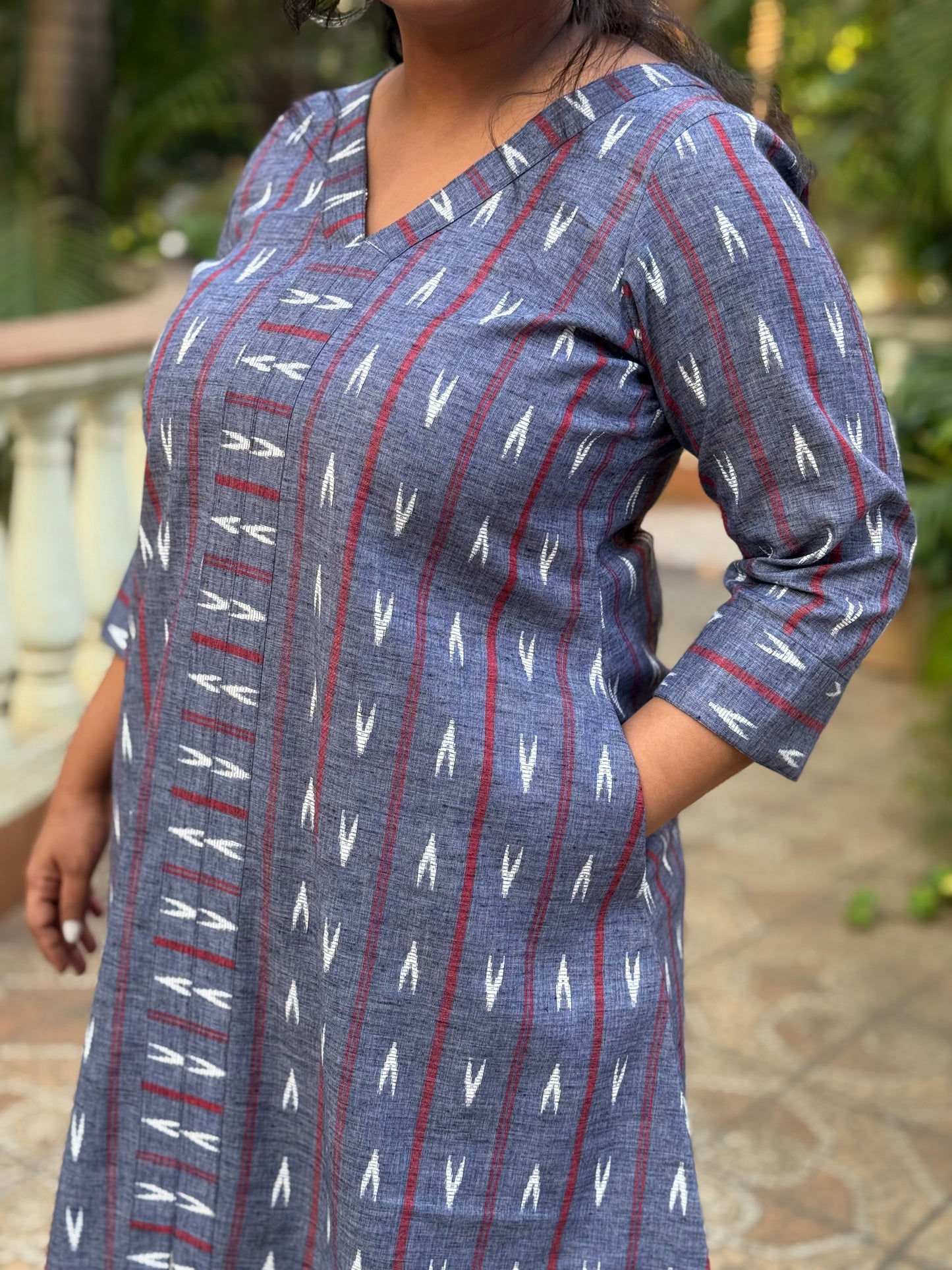 GEET - Co Ord Set - Handloom Cotton - BLUE