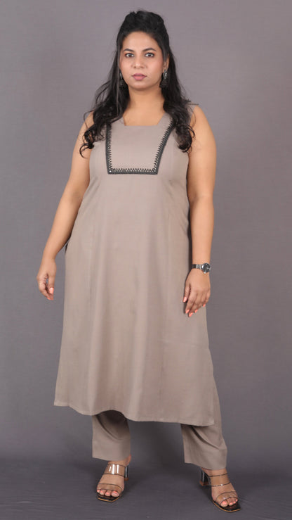 INAYA - Full Set - Soft Cotton - Mud Grey