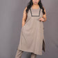 INAYA - Buy Kurta or Full Set - Soft Cotton - Mud Grey