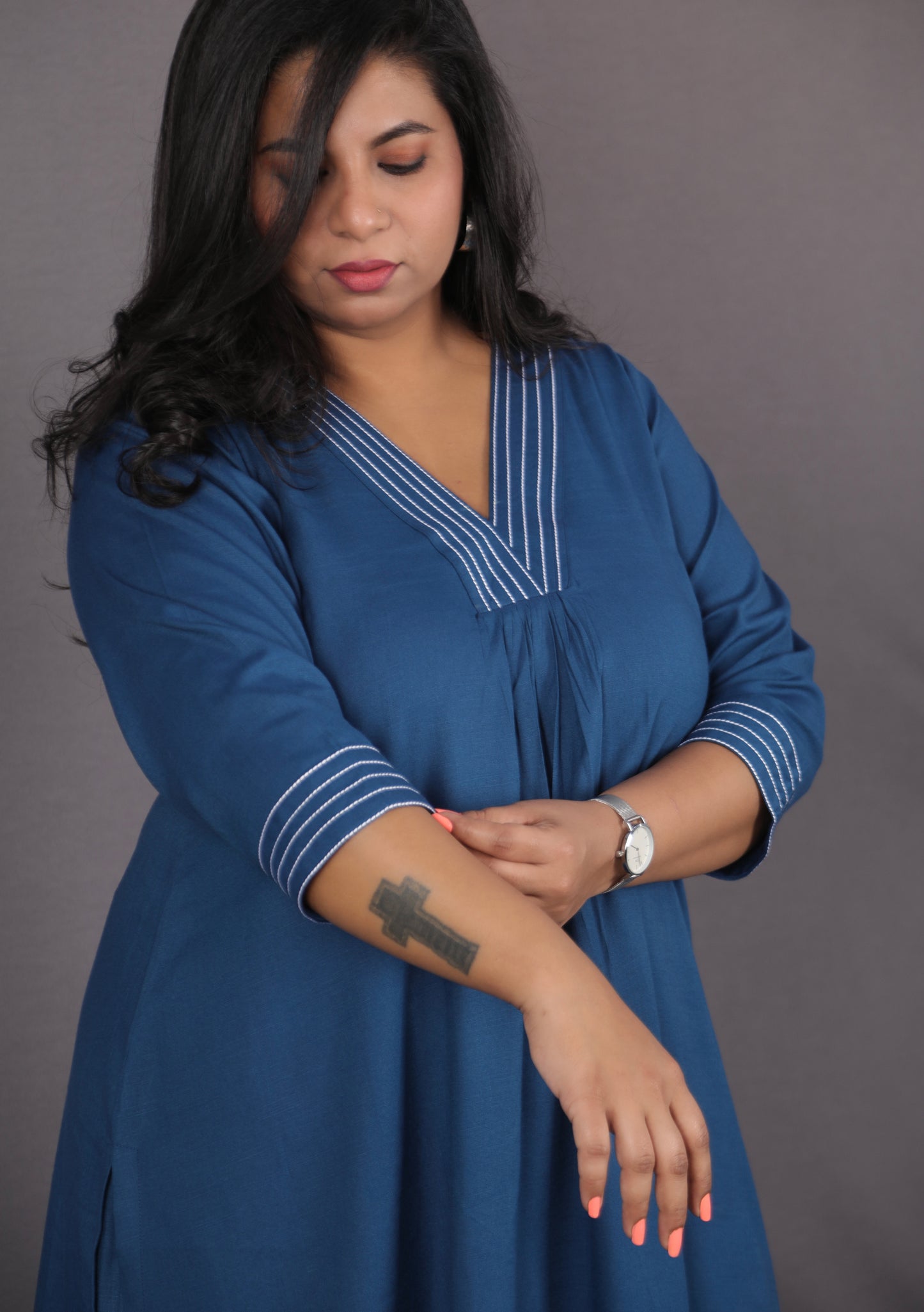SUHANI - Full Set - soft cotton - Mid Night Blue