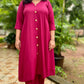 Meera - Co Ord set - Majenta - Soft Cotton