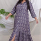JUHI - Dress -  Jaquard Cotton - Denim feel