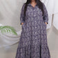 JUHI - Dress -  Jaquard Cotton - Denim feel