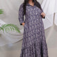 JUHI - Dress -  Jaquard Cotton - Denim feel