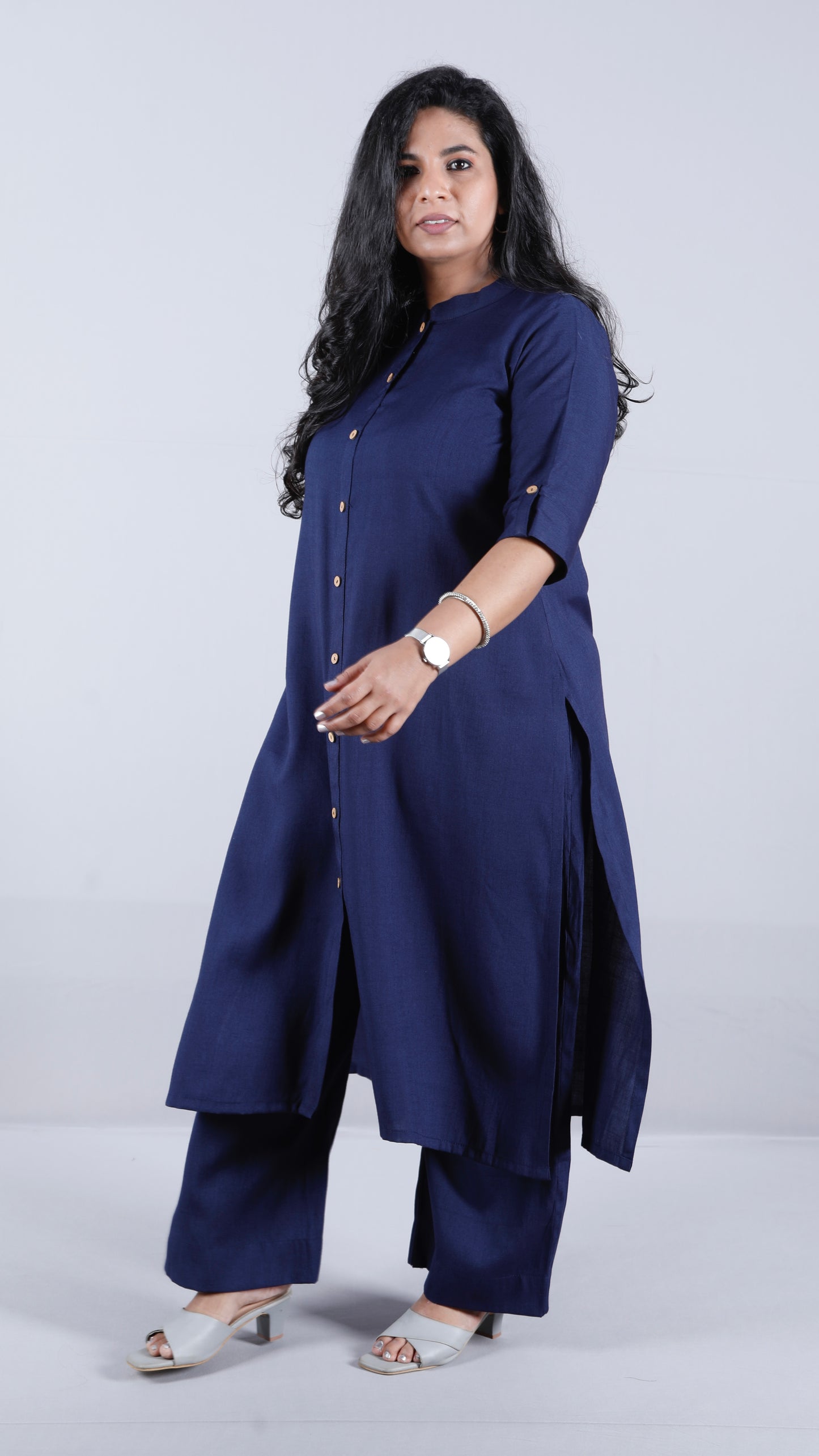 Brinda - 2 pc set - Soft Cotton - NAVY
