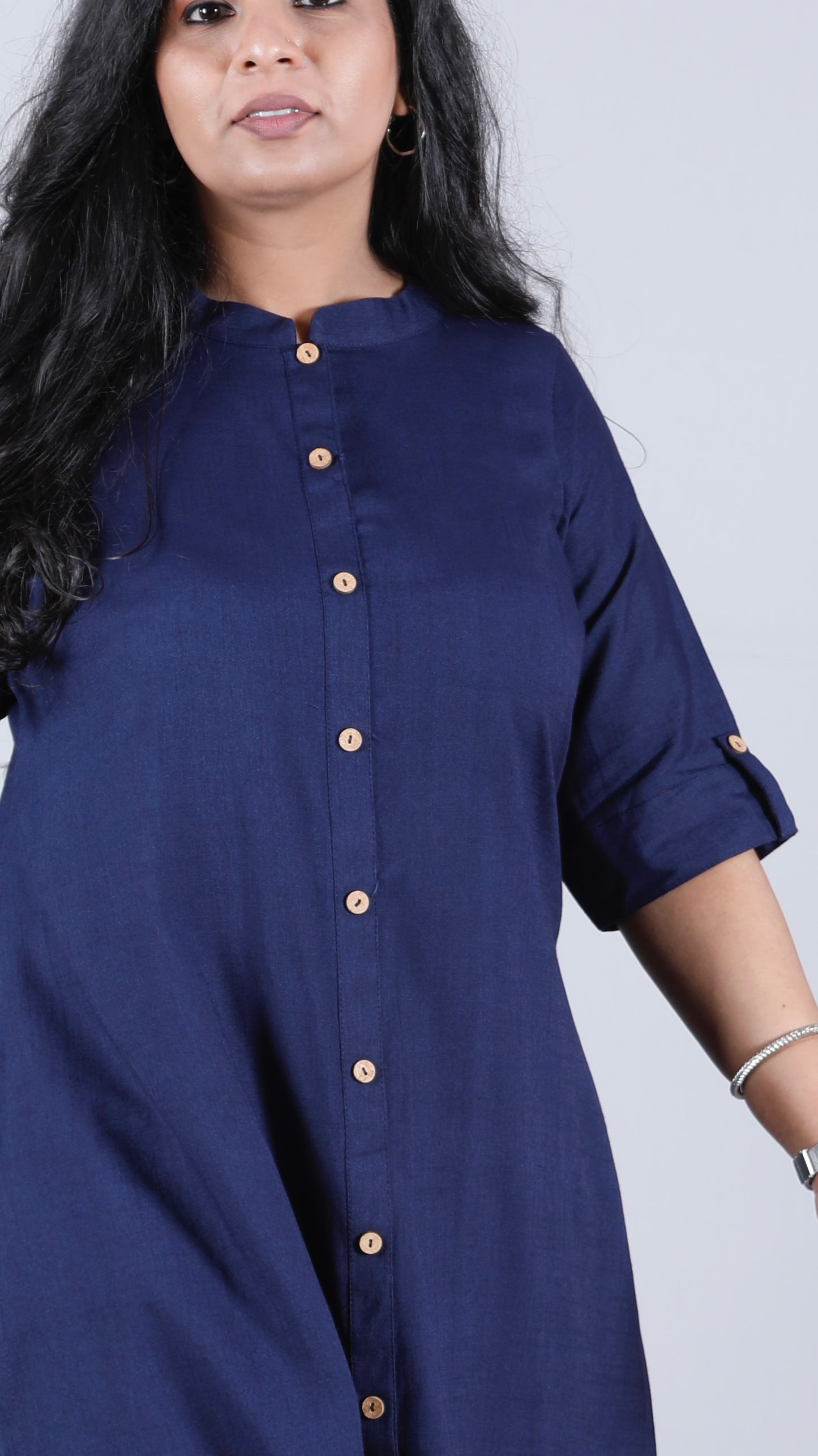 Brinda - 2 pc set - Soft Cotton - NAVY