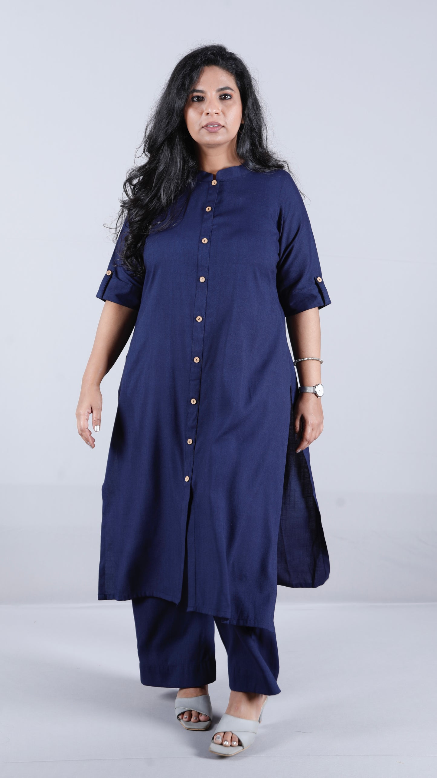 Brinda - 2 pc set - Soft Cotton - NAVY