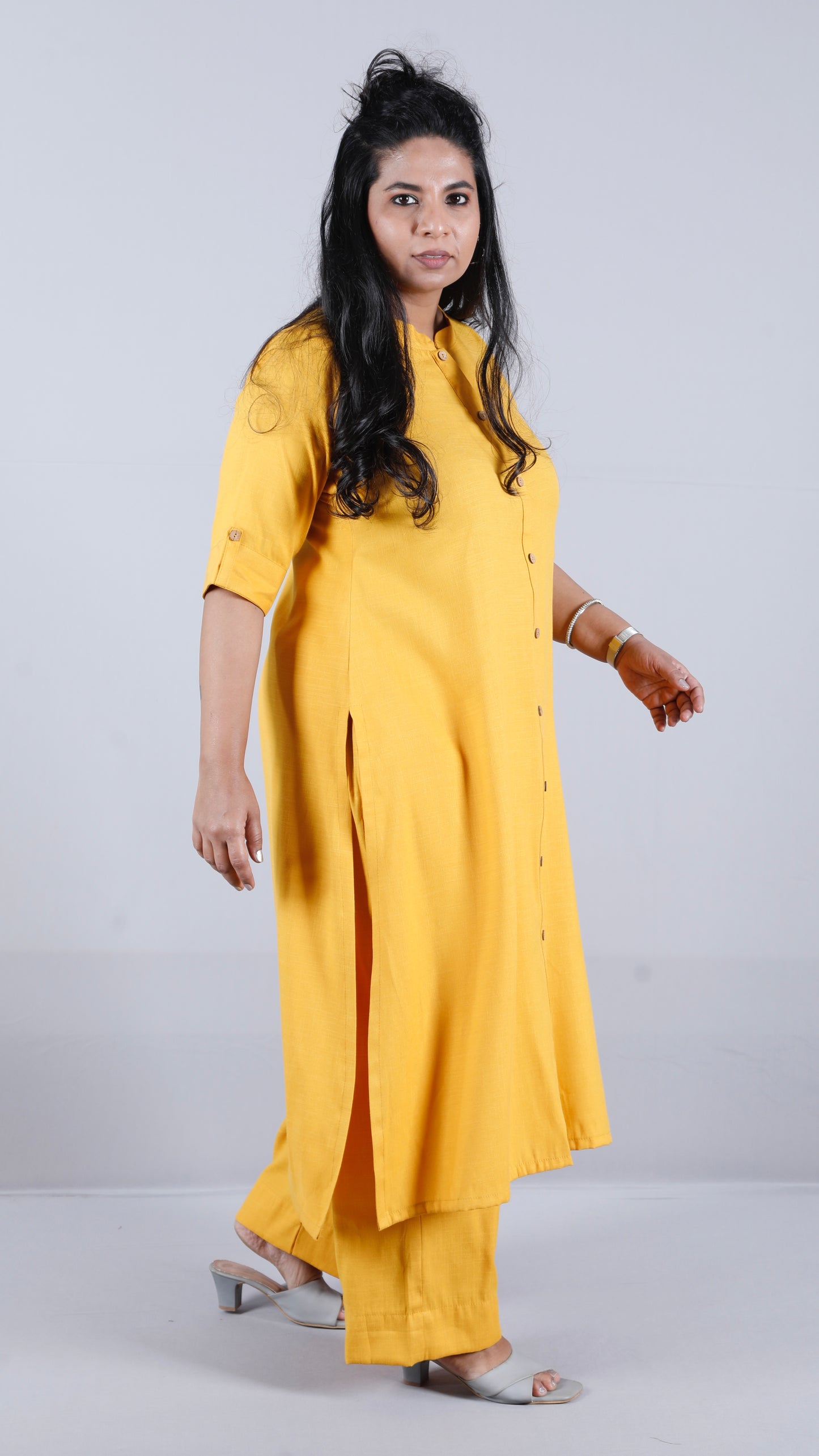 Brinda - 2 pc set - Soft Cotton - Yellow