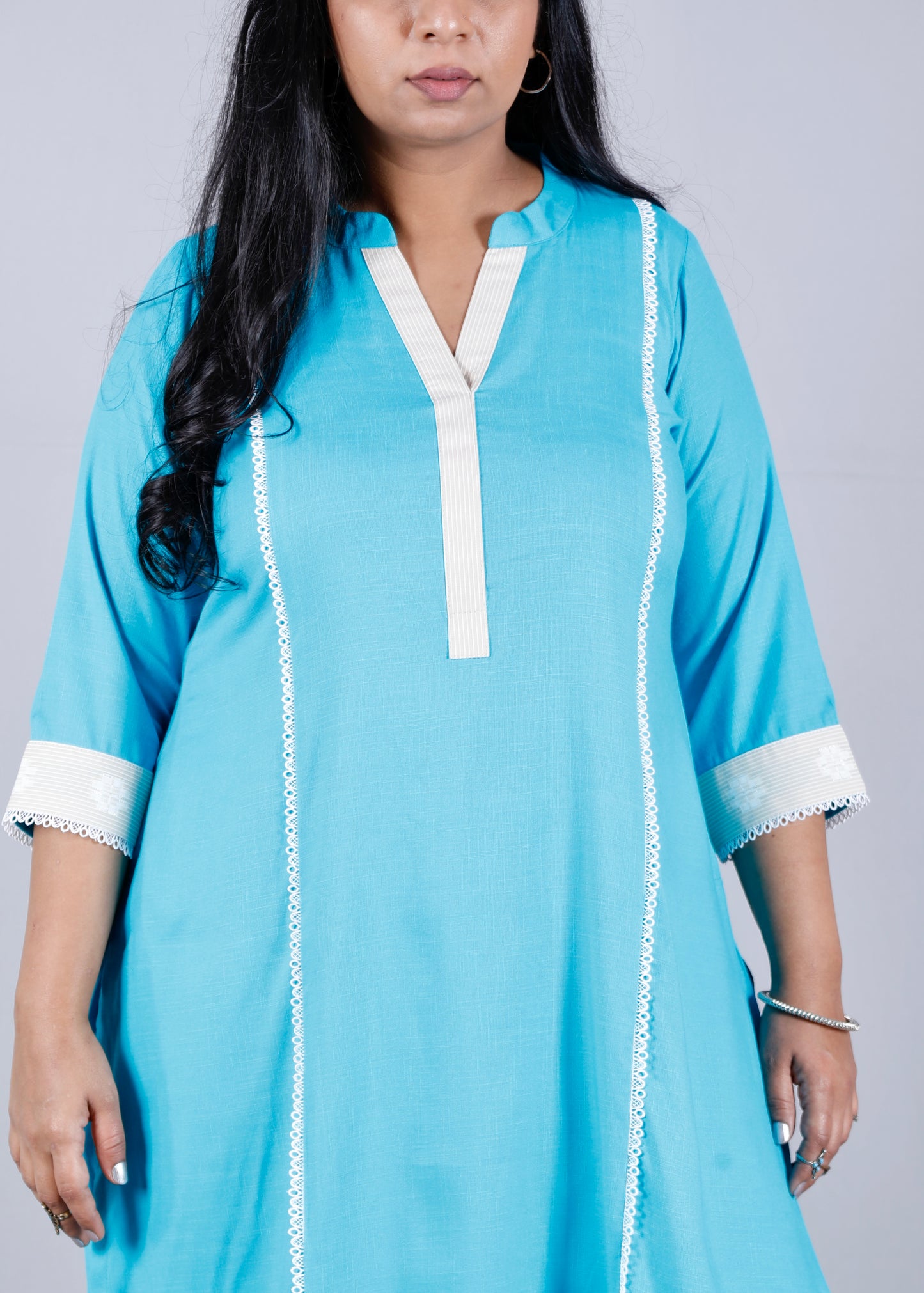 Era - 2 pc Set - Premium Soft cotton - Firozi Blue