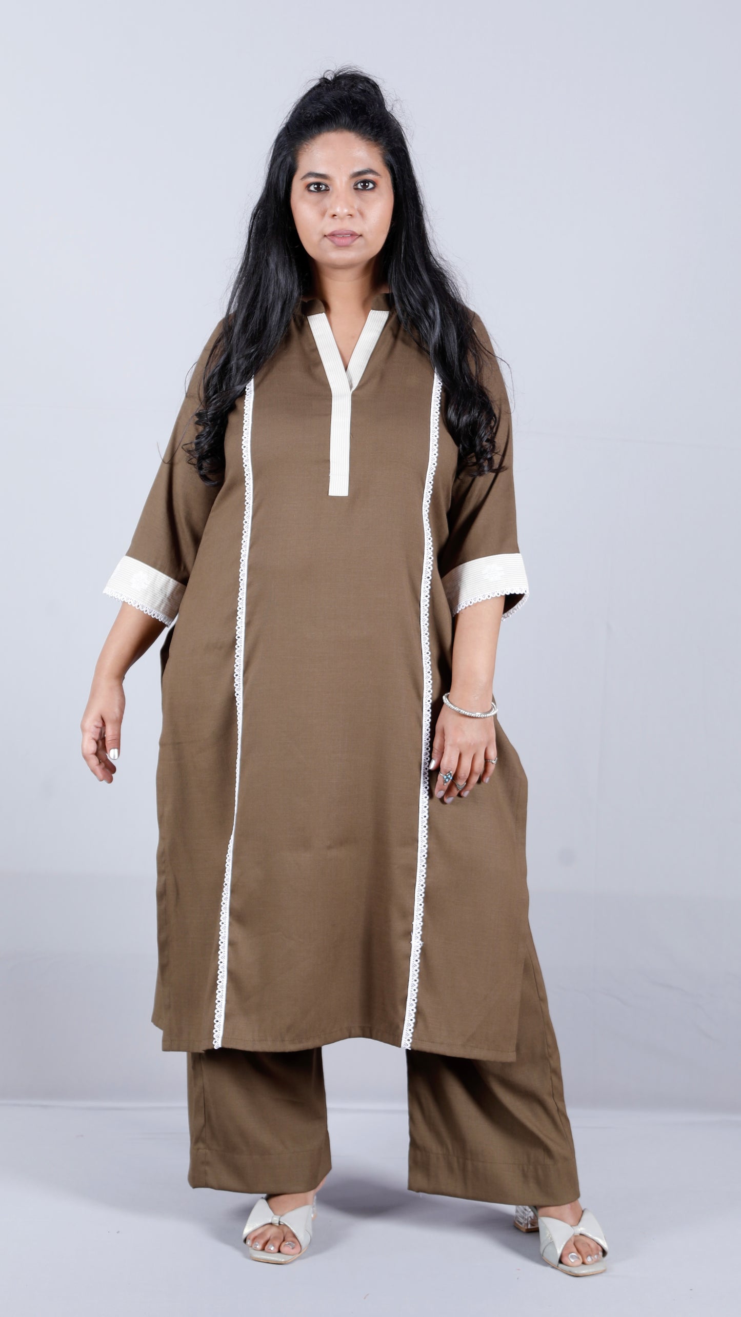 Era - 2 pc Set - Premium Soft cotton - Deep Khakhi