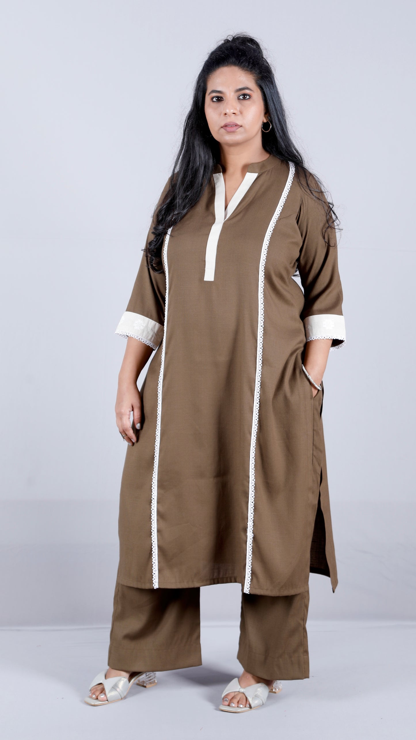Era - 2 pc Set - Premium Soft cotton - Deep Khakhi