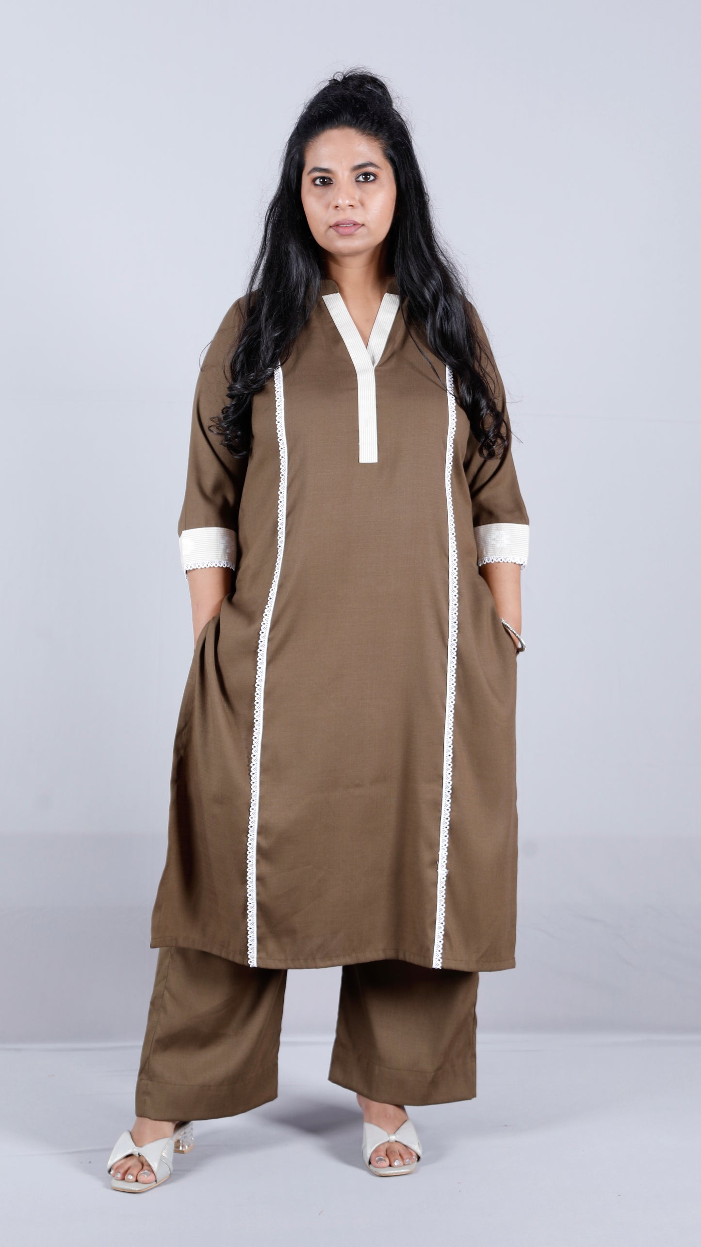 Era - 2 pc Set - Premium Soft cotton - Deep Khakhi
