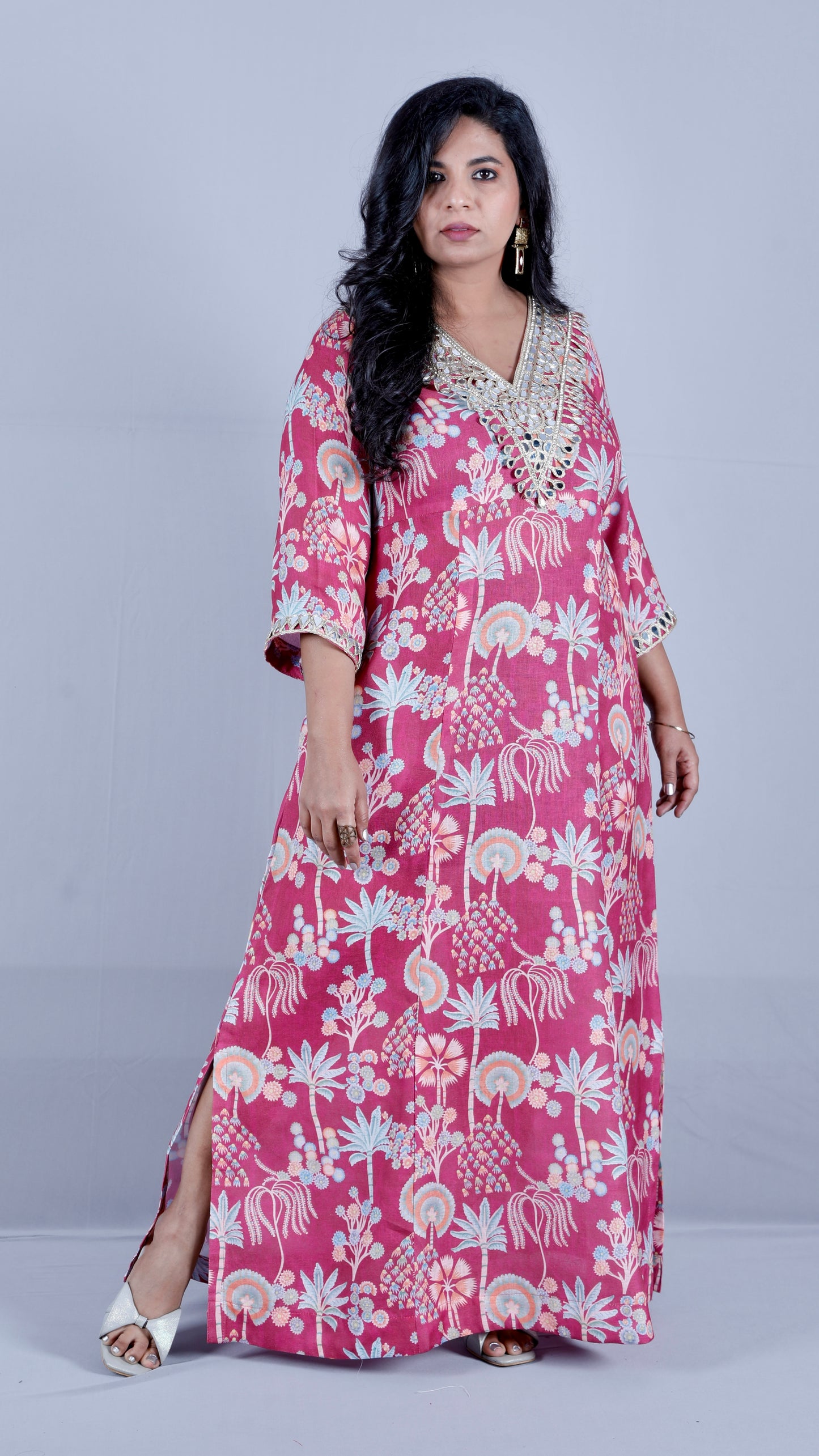 Zeenat -  Party dress - Antique Ruby (maroon)